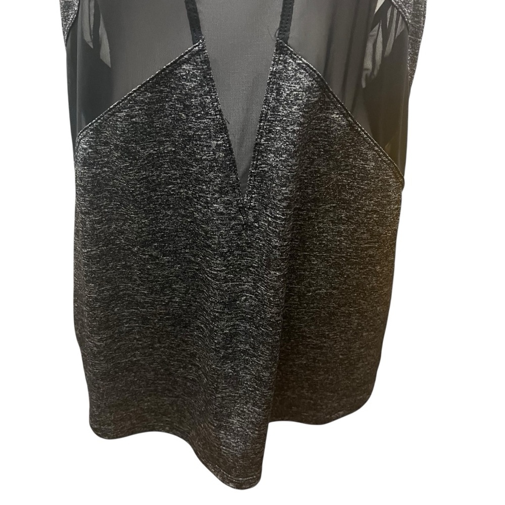Lululemon If You're Lucky Tank Heathered Black Size Small Mesh Inserts *Pls Read - Picture 10 of 12
